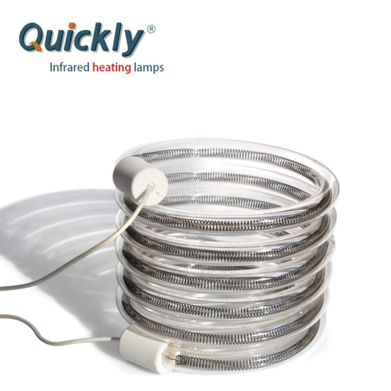 spiral shape infrared heating lamps