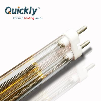 Gold Reflector IR Heater Element Quartz Electric Infrared Heating Lamp Tube For Plastics Thermoforming/Vacuum Forming
